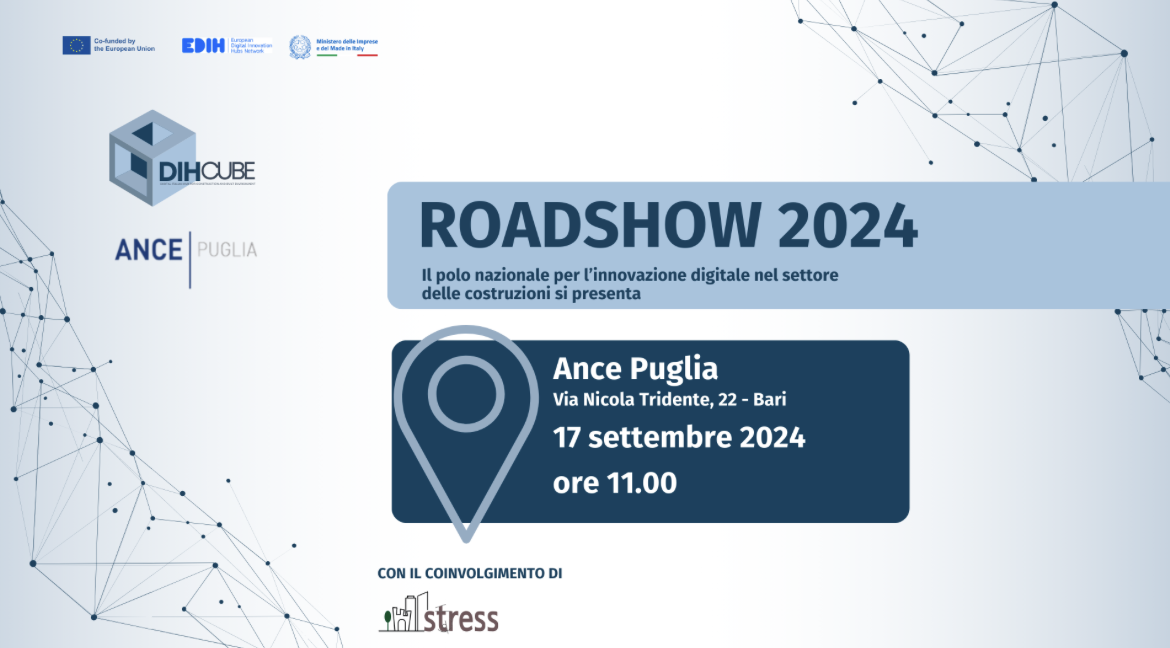 DihCube Roadshow 2024 – Il polo nazionale dell’innovazione digitale nel settore delle costruzioni si presenta